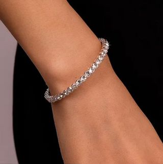 Silver Box Bangle