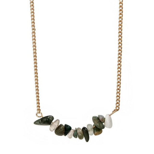 Chic and Defined Opal Stone Choker Necklace