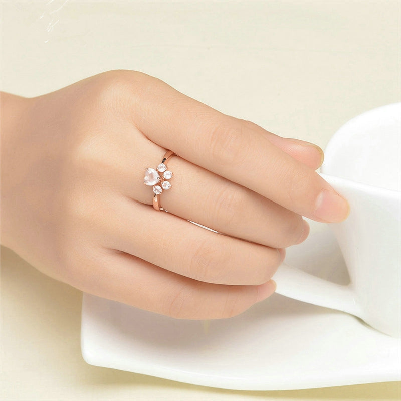 Promise Me Forever Bear Claw Luxurious Ring