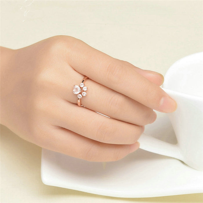 Promise Me Forever Bear Claw Luxurious Ring