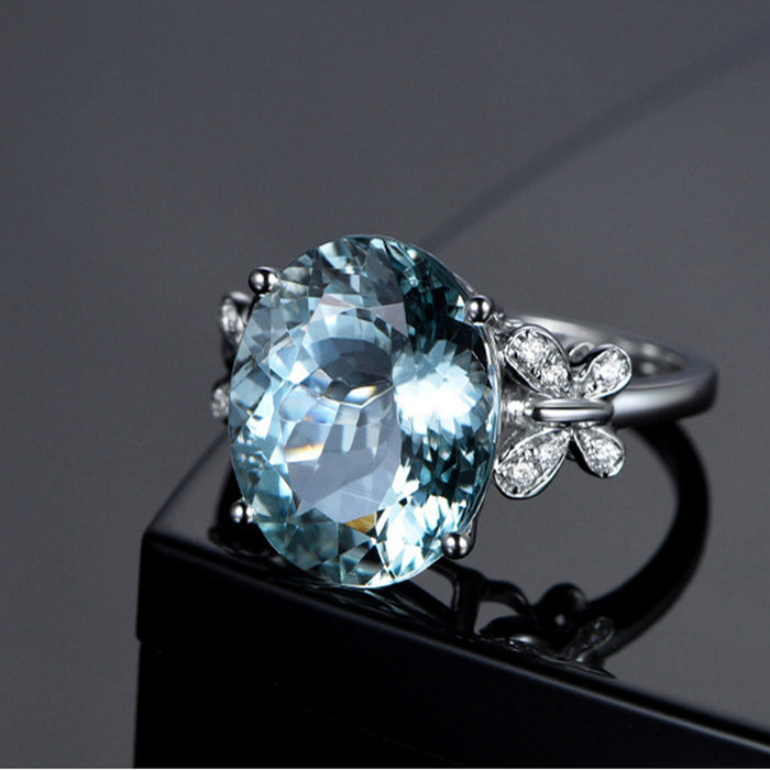Crystal Snowflake Exquisite Ring