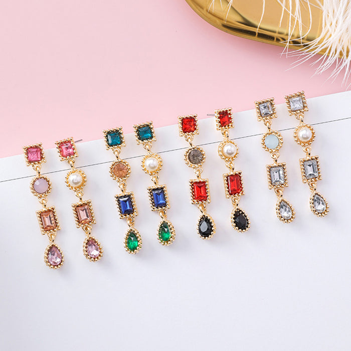 Geometric Elegance Drop Earrings