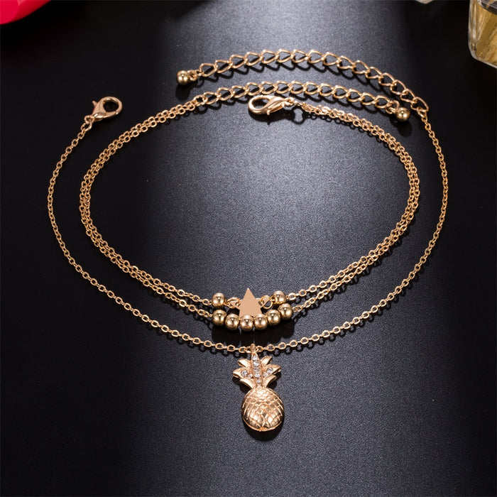 Pineapple-apple Anklet