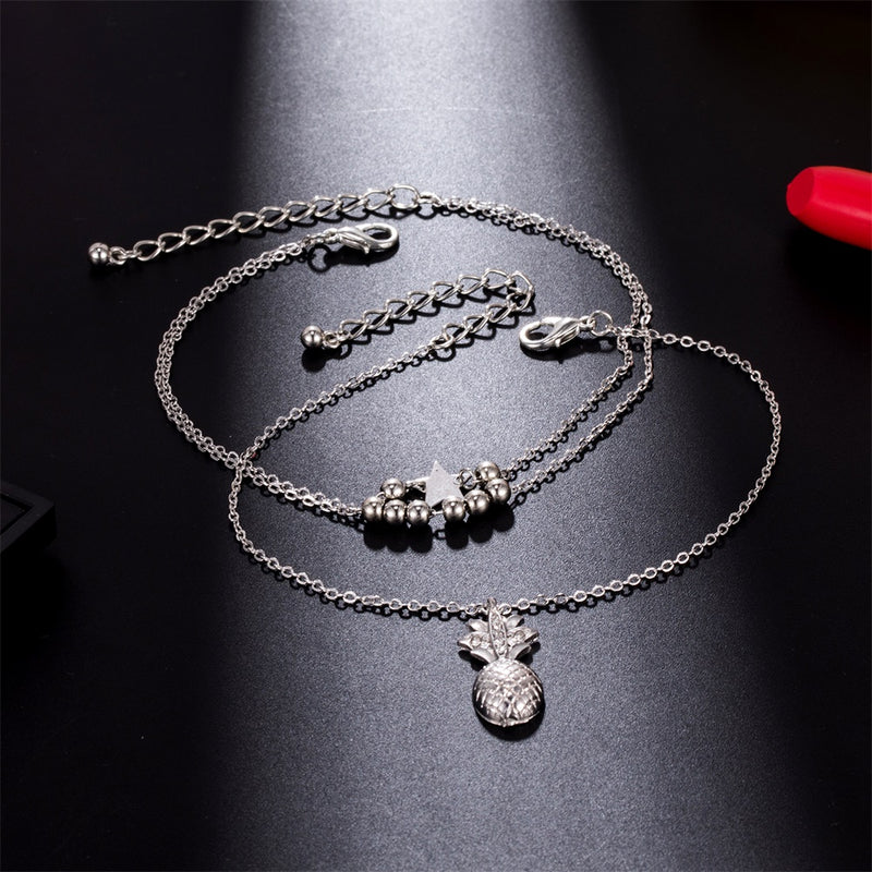 Pineapple-apple Anklet